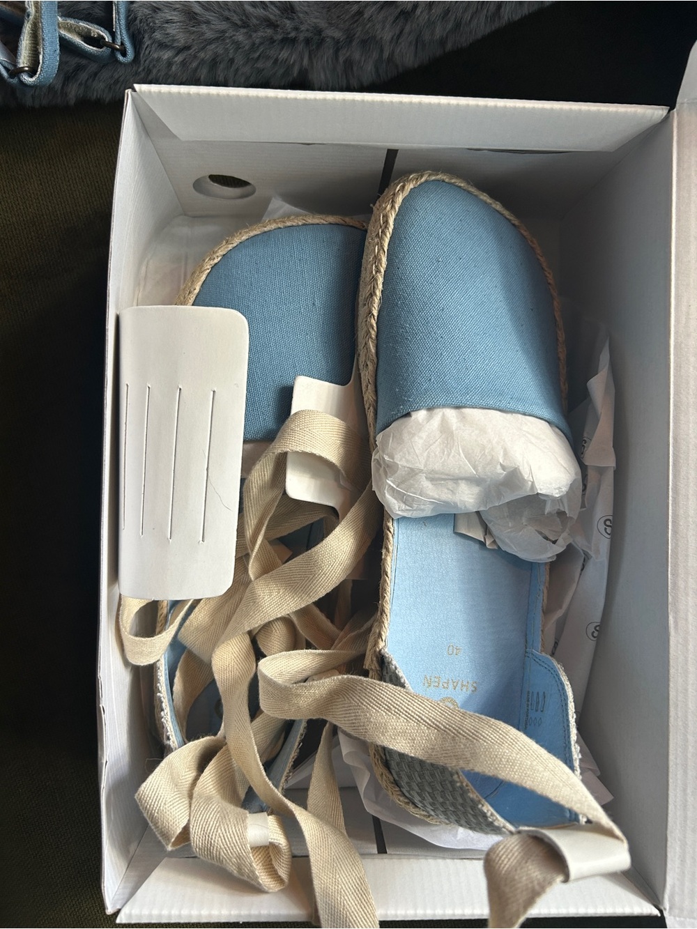 Shapen Festa- Barefoot light blue espadrilles